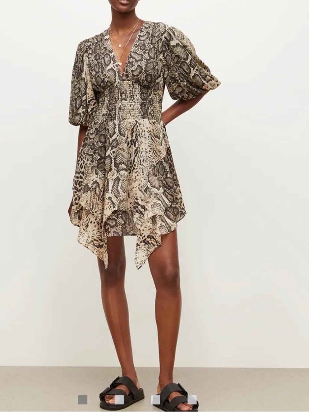 Allsaints Ciara Noche Mini Dress US 2 NWT - Picture 1 of 8
